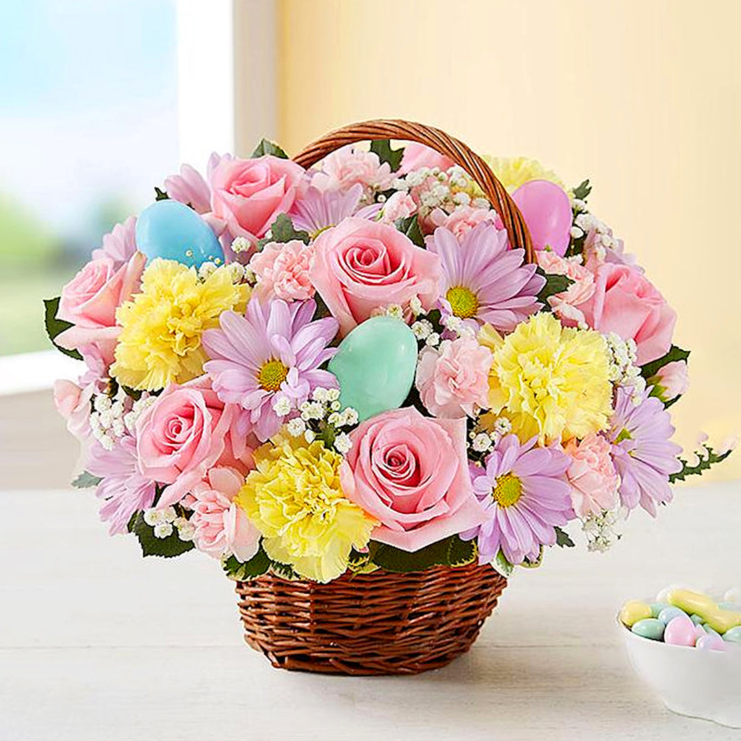 Basket Arrangements | Fresh Flowers Combo Delivery Online Flowers, Cakes, Chocolate & More in Dubai UAE Indoor & Outdoor Plants, Artificial Flowers, plants & Trees, succulent, Terrarium, Moss wall, Green wall, Pets & Aquarium