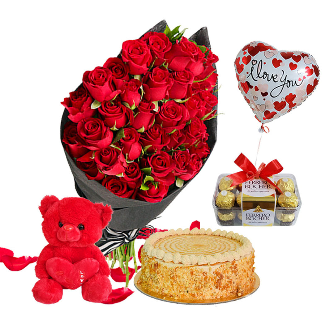 Fresh Flowers Combo Delivery Online Flowers,Cakes & More in Dubai,UAE Green Art Factory