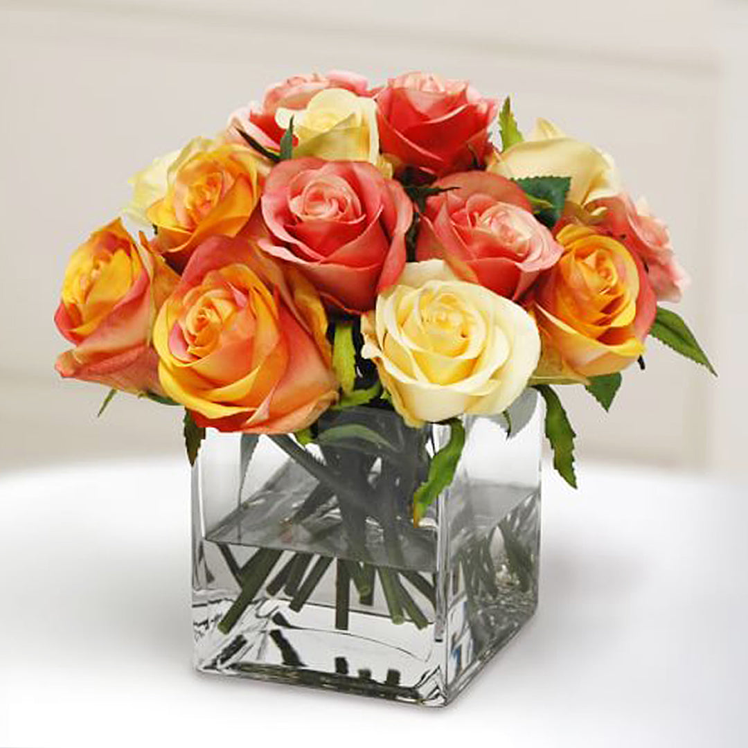 Glass Arrangment | Fresh Flowers Combo Delivery Online Flowers, Cakes, Chocolate & More in Dubai UAE Indoor & Outdoor Plants, Artificial Flowers, plants & Trees, succulent, Terrarium, Moss wall, Green wall, Pets & Aquarium