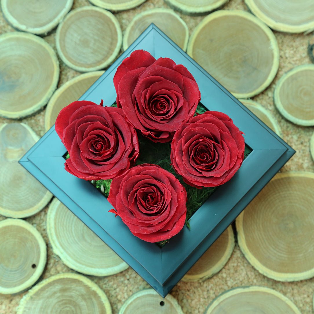 Infinity luxury Preserved Red Rose box | Valentines flower Delivery ...