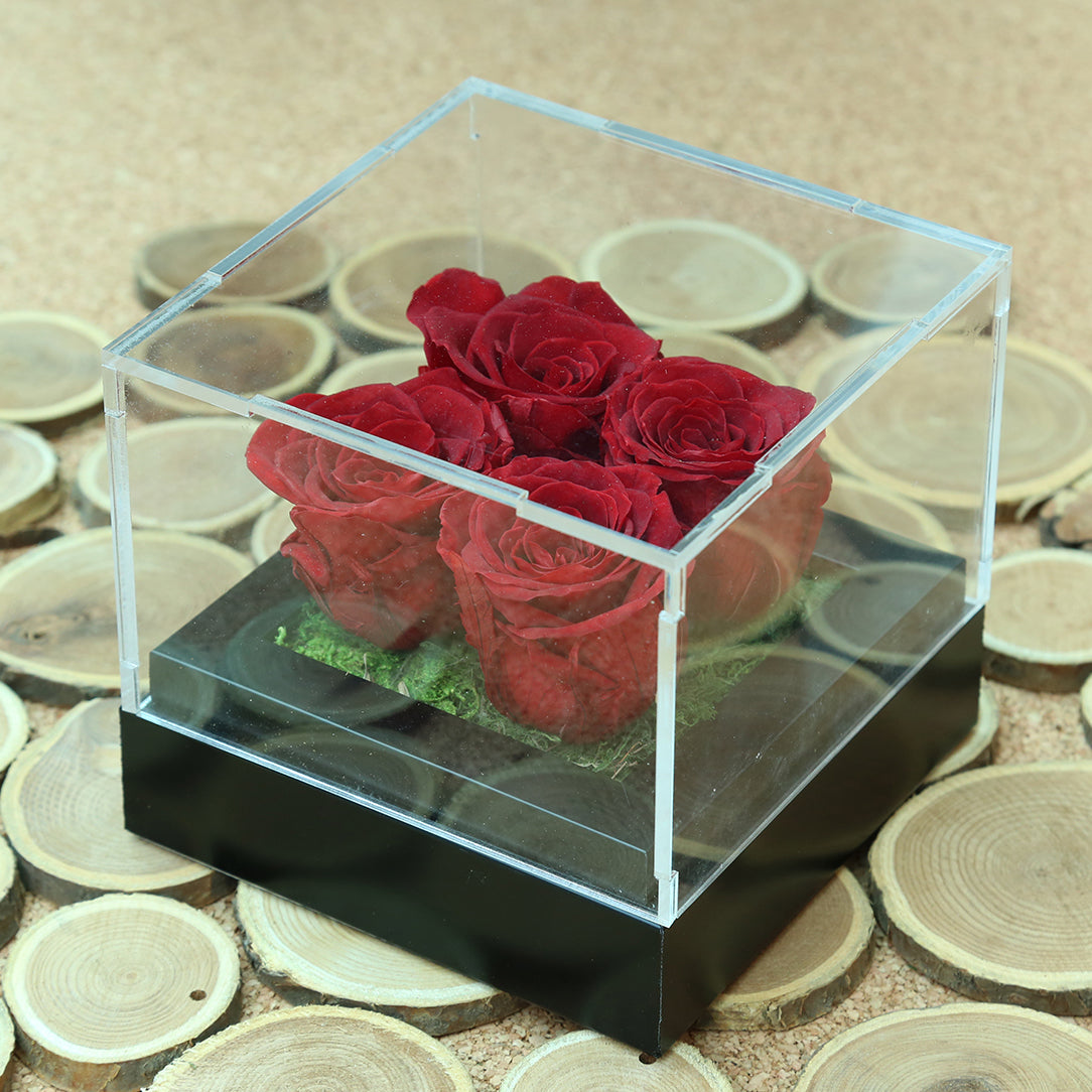 Infinity luxury Preserved Red Rose box | Valentines flower Delivery ...